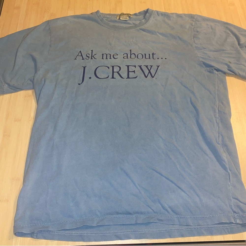 J.Crew Women's Graphic Employee Rare Short Sleeve Shirt Size Large Unisex